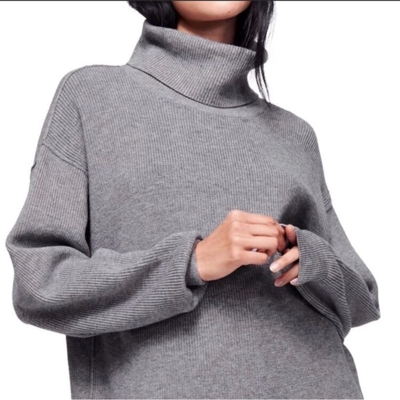 Free People Turtleneck Tunic Pull Over Sweater - Picture 6 of 10
